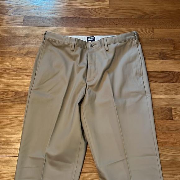 Lands end traditional fit Classic Tan Men's Pants size 38 - Picture 2 of 10